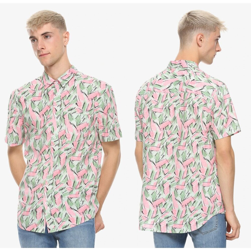 Men XS NEW Hot Topic Stranger Things 3 HOPPER Halloween Hawaiian Costume Shirt